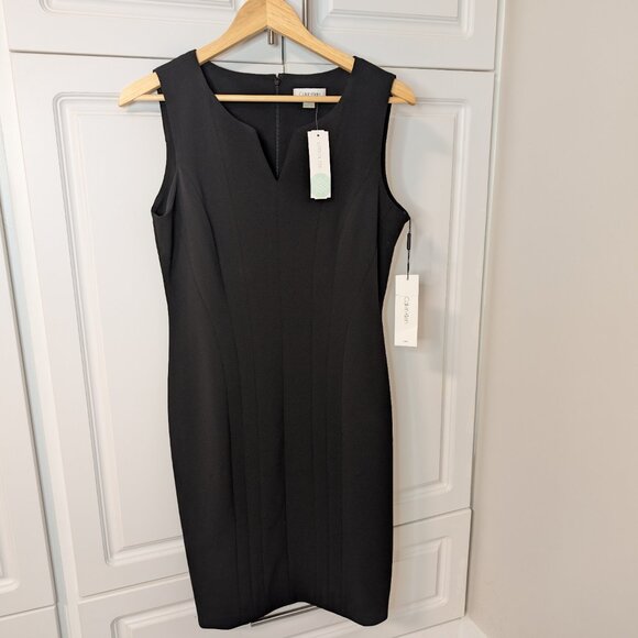 Women's Calvin Klein Black Mini Dress - Size 10, Christmas Gatherings New Year's - Picture 1 of 9